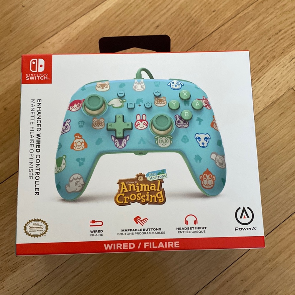 Power A KidsEnhanced Wired Controller for Nintego Switch-Animal Crossing